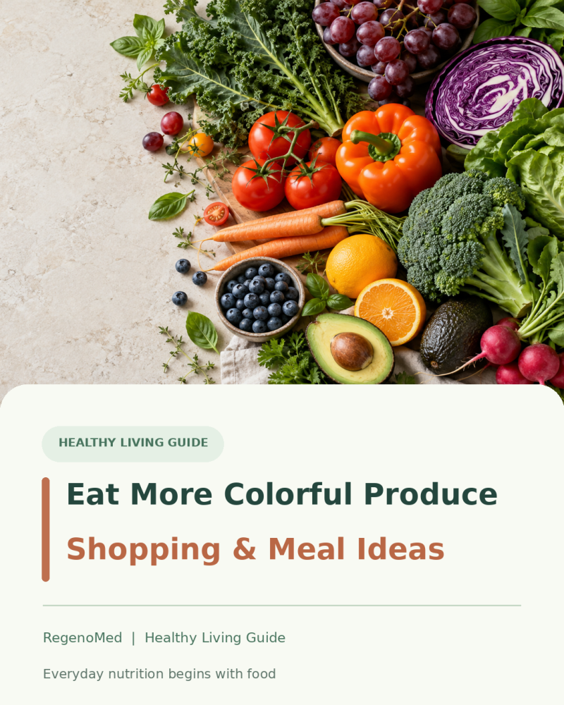 How to Eat More Colorful Produce: A Weekly Shopping and Meal Guide
