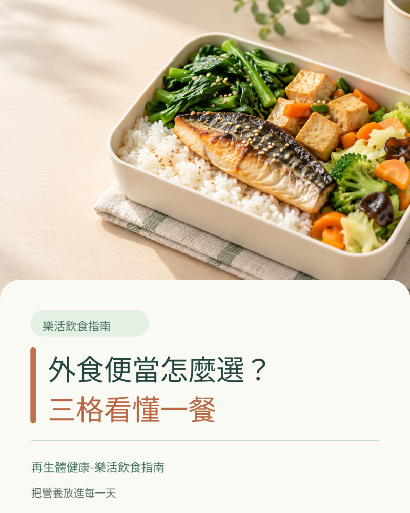 外食便當怎麼選？便當店、麵店與超商均衡搭配